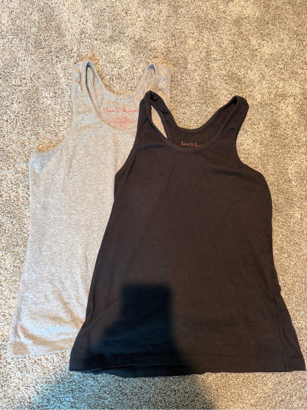 Women's Racerback Tank - Black and Gray set